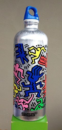 Keith Haring SIGG water bottle, 2010