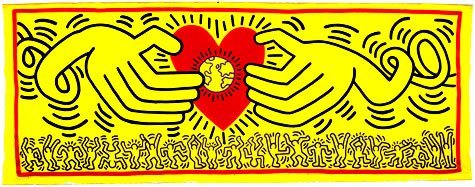Keith Haring, Untitled, 1985, acrylic on canvas, 229 x 599 cm